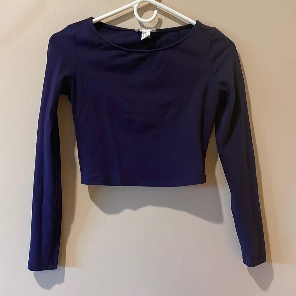 Forever 21 dark purple crop top